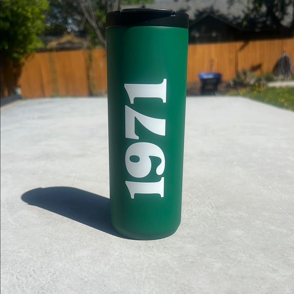 Starbucks Green 1971 Travel Tumbler with White Logo